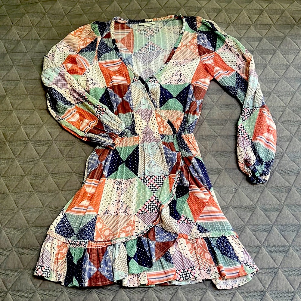 American Eagle patchwork dress